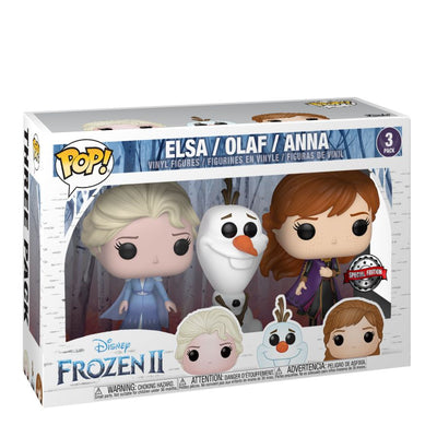 Frozen II - Elsa, Olaf & Anna Pop! Vinyl 3-pack