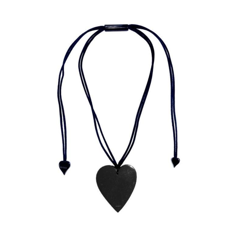 Zsiska Heart Necklace Black Small