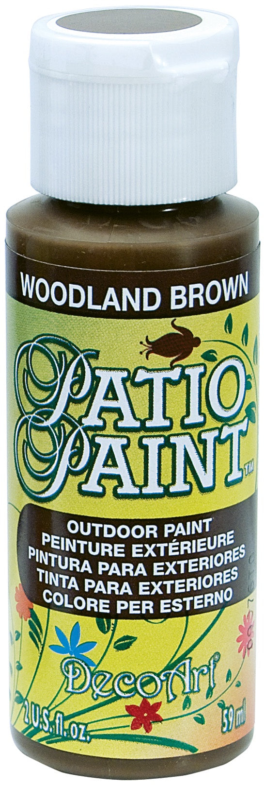 Deco Art Patio Paint 2oz - Woodland Brown
