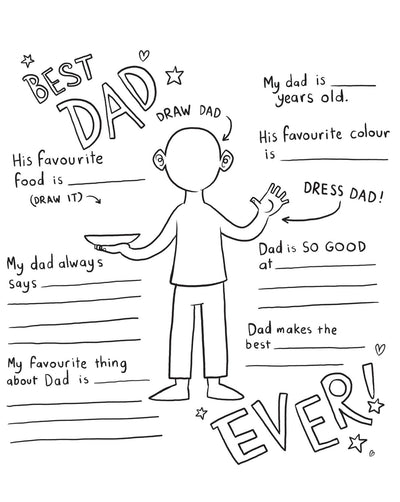 For Dad Colouring Book