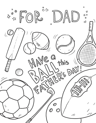 For Dad Colouring Book