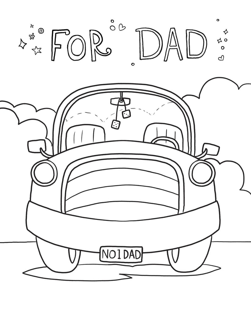 For Dad Colouring Book