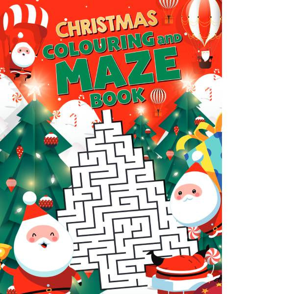 Christmas Colouring and Maze Book