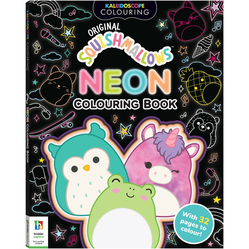 Kaleidoscope Colouring - Squishmallows Neon Colouring Book