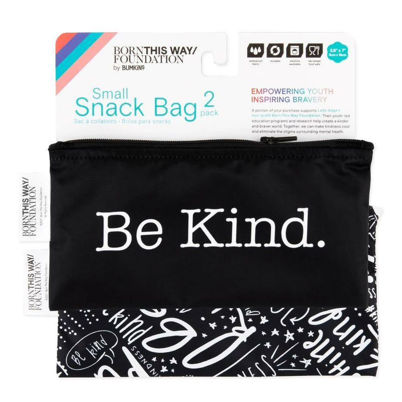 Bumkins Small Snack Bag 2pk - Be Kind