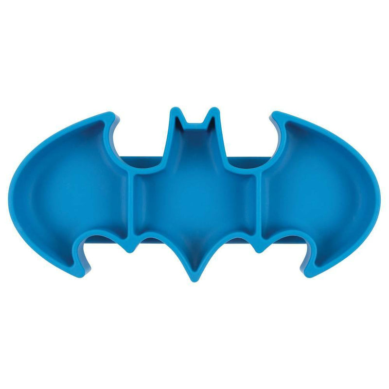 Silicone Grip Dish Batman Blue