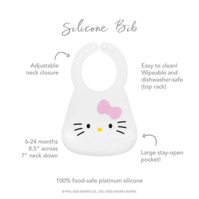 Bumkins Silicone Bib - Sanrio Hello Kitty