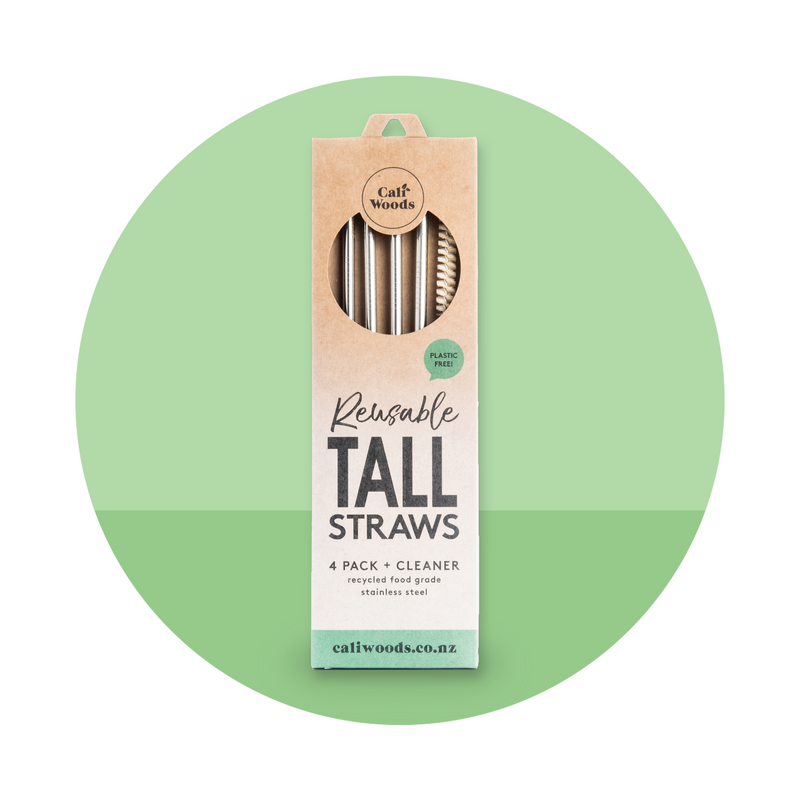 CaliWoods Reusable Tall Straws