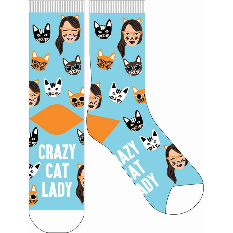 Frankly Funny Novelty Socks - Crazy Cat Lady