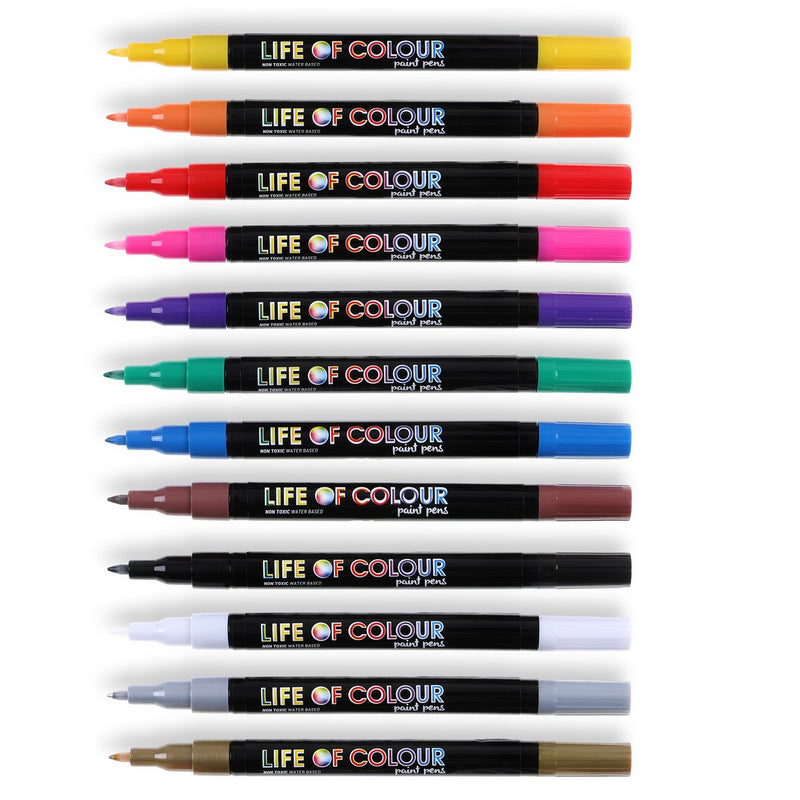 Life of Colour Paint Pens - Classic Fine Tip