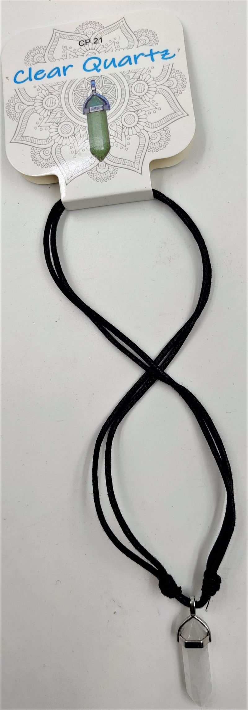 Point Pendant Clear Quartz Necklace
