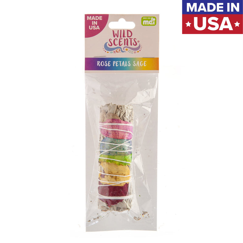 Wild Scents Smudge Stick - Rose Petals Sage