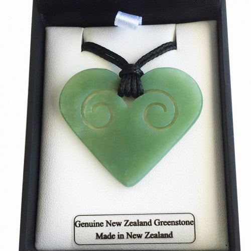 NZ Pounamu Pendant Heart Necklace