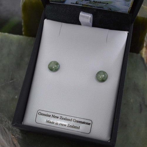 Greenstone Circle Studs
