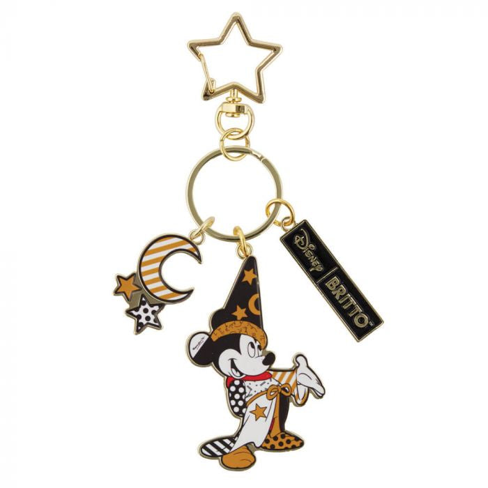 Britto Midas Sorcerer Mickey Metal Keychain