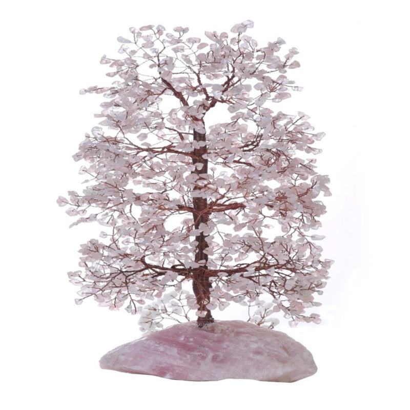 Rose Quartz Crystal Tree Rose Quartz Base 45cm