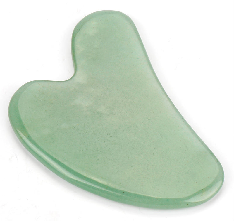 Heart Gua Sha Plate – Green Aventurine