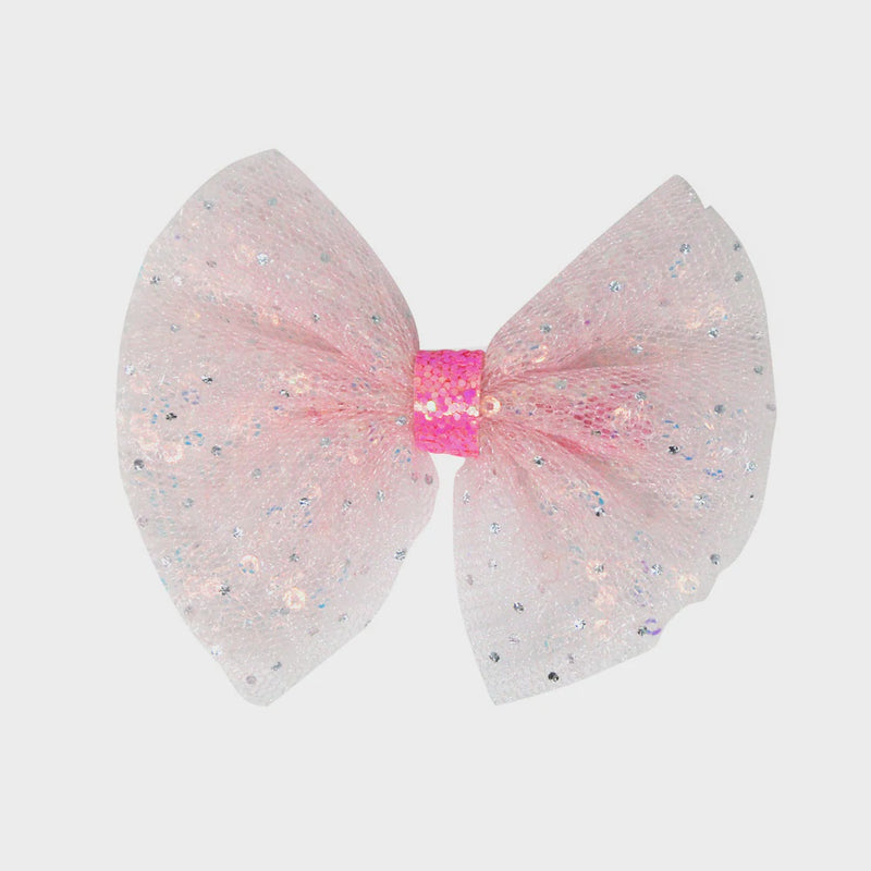 Pink Poppy - Moonlight Ballet Bow Clip Pastel Pink