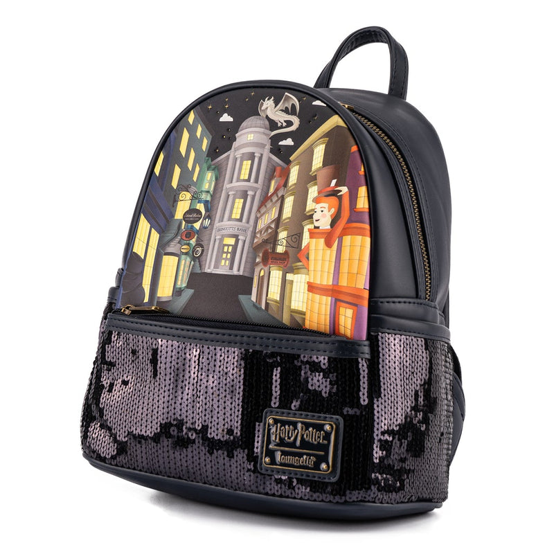 Loungefly - Harry Potter - Diagon Alley Sequin Mini Backpack