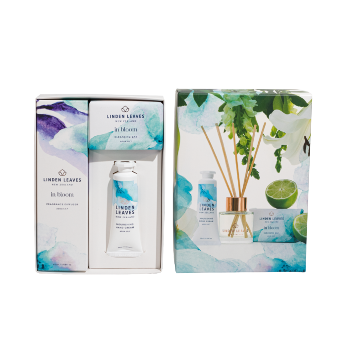 Linden Leaves - Aqua Lily Body & Soul Gift Set