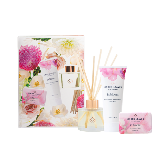 Linden Leaves - Pink Petal Hands & Home Gift Set