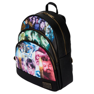 Loungefly - Harry Potter - Trilogy Triple Pocket Mini Backpack
