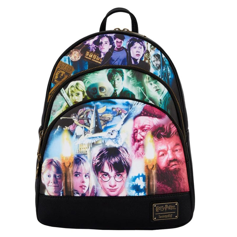 Loungefly - Harry Potter - Trilogy Triple Pocket Mini Backpack