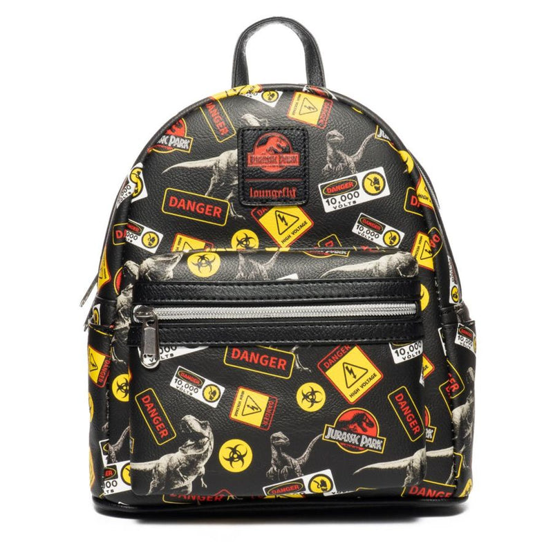 Loungefly - Jurassic Park - Warning Signs Mini Backpack