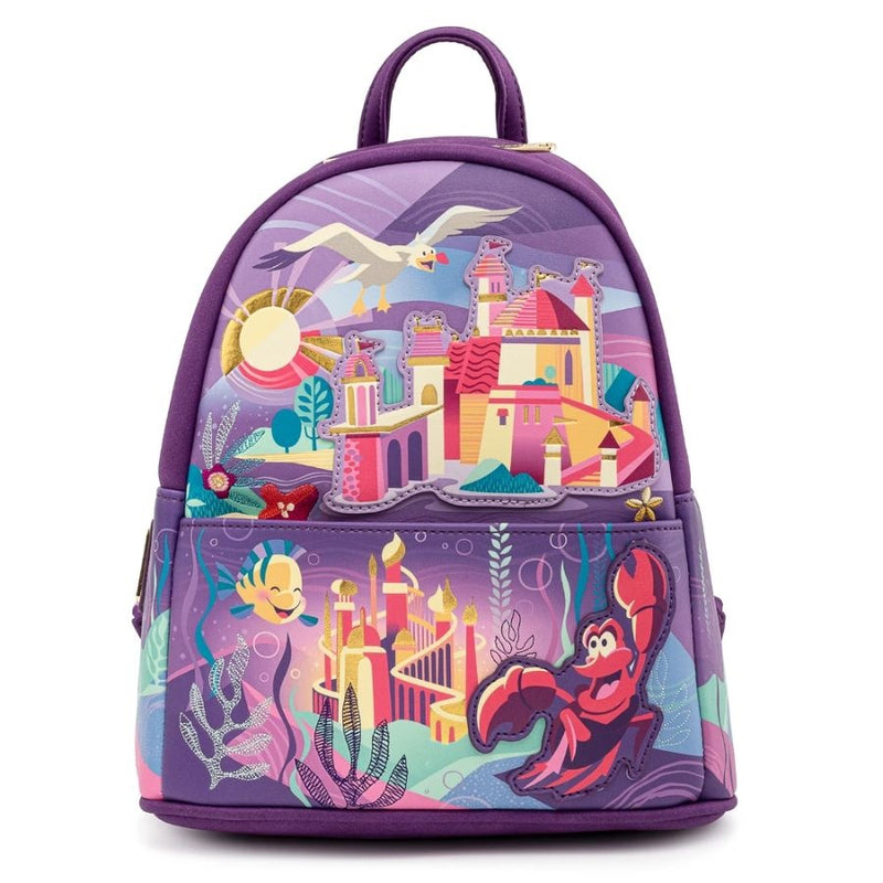 Loungefly - The Little Mermaid - Castle Collection Mini Backpack