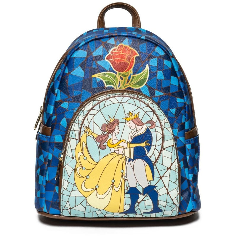 Loungefly - Beauty and the Beast (1991) - Stain Glass US Exclusive Mini Backpack