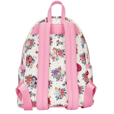 Loungefly - Disney Princess Floral Tattoo Mini Backpack