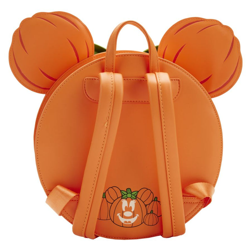 Loungefly - Disney - Minnie Pumpkin Glow Face Mini Backpack