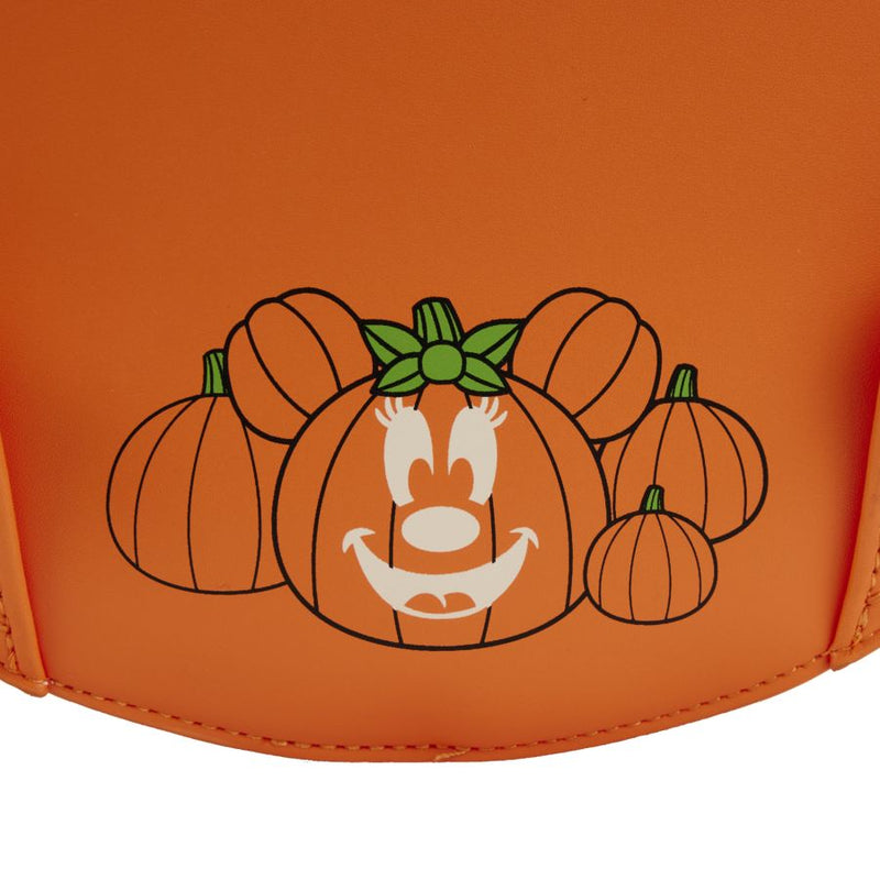 Loungefly - Disney - Minnie Pumpkin Glow Face Mini Backpack