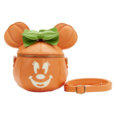 Loungefly - Disney - Minnie Pumpkin Glow Face Crossbody