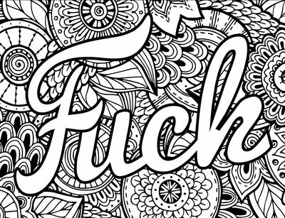 Swear Word Colouring - Release Your Anger