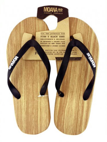 Moana Rd: Wood Look Jandals