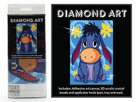 Mini 5D Diamond Art - Purple Donkey
