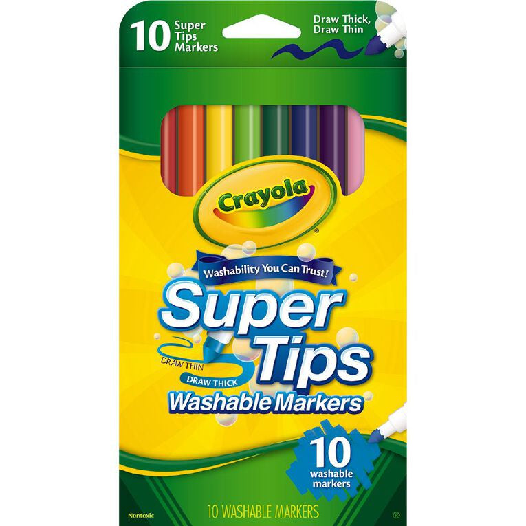 Crayola Super Tips Washable Markers 10pk