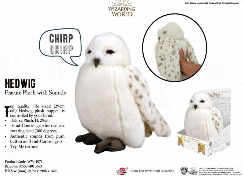 Harry Potter - Hedwig Plush With Sound