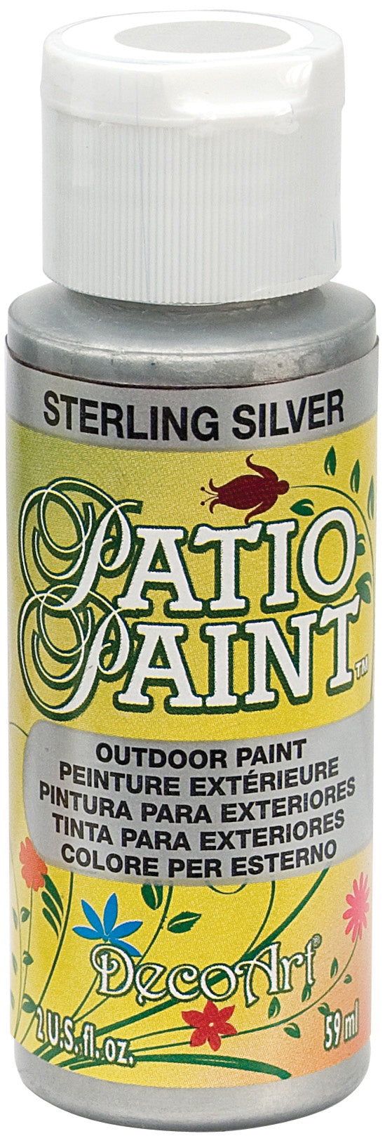 Deco Art Patio Paint 2oz - Sterling Silver
