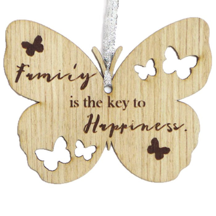 Butterfly Kisses - Hanging Ornament - Family