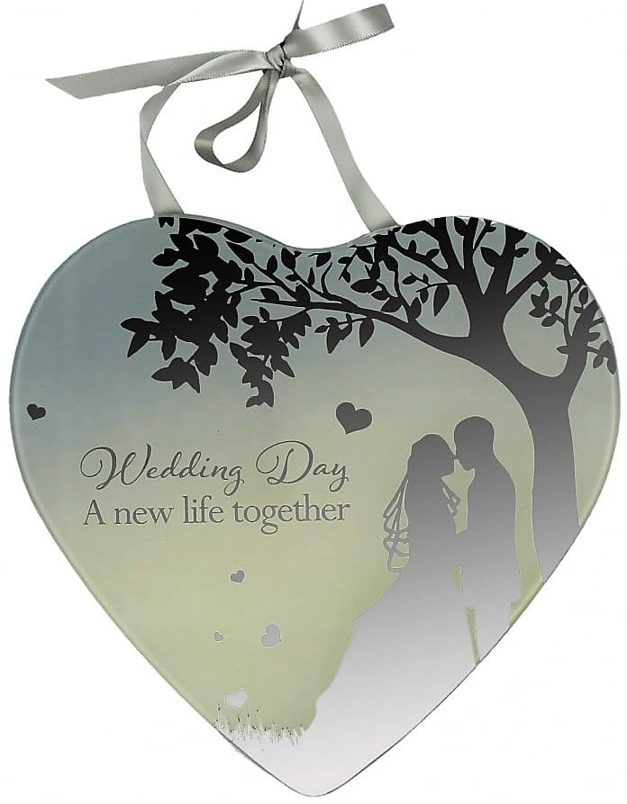 Reflections Of The Heart Mirror Plaque - Wedding Day