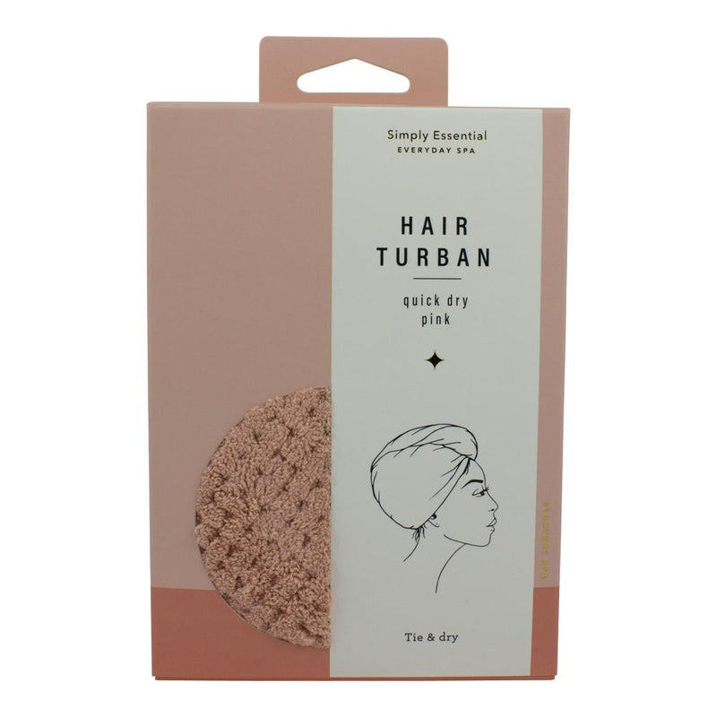 Quick Dry Hair Turban Pink