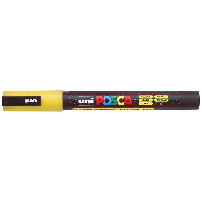 Uni Posca Marker PC-3ML Glitter Yellow