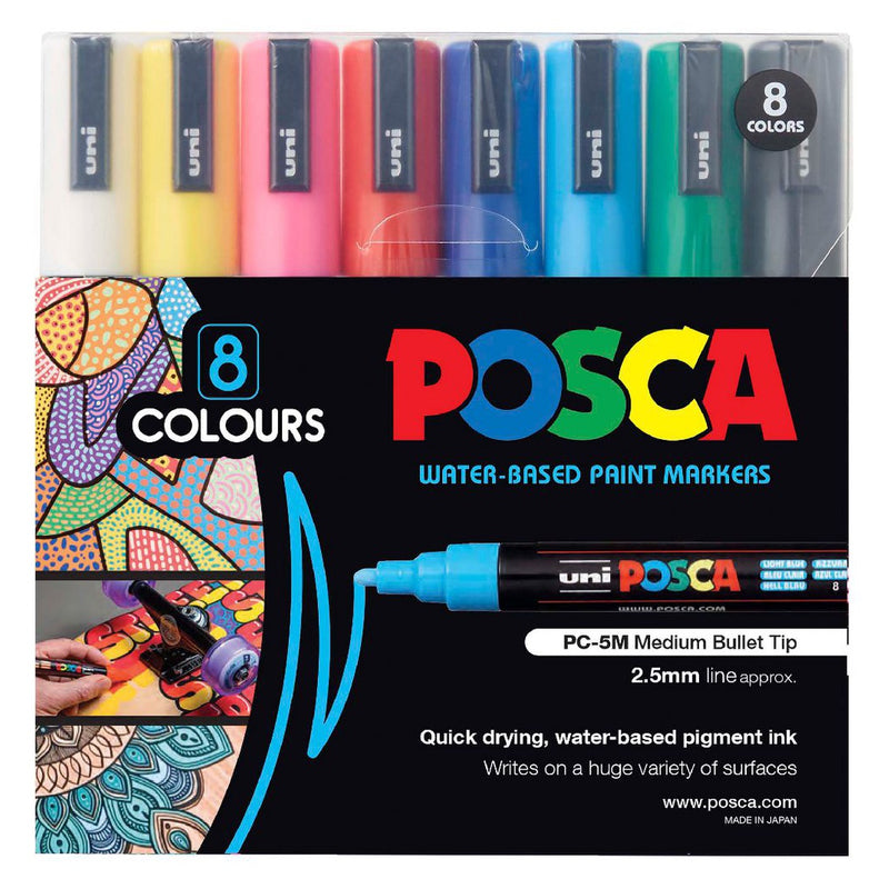 Posca Paint Markers - PC-5M Set