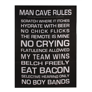 Man Cave Rules - Tea Towel
