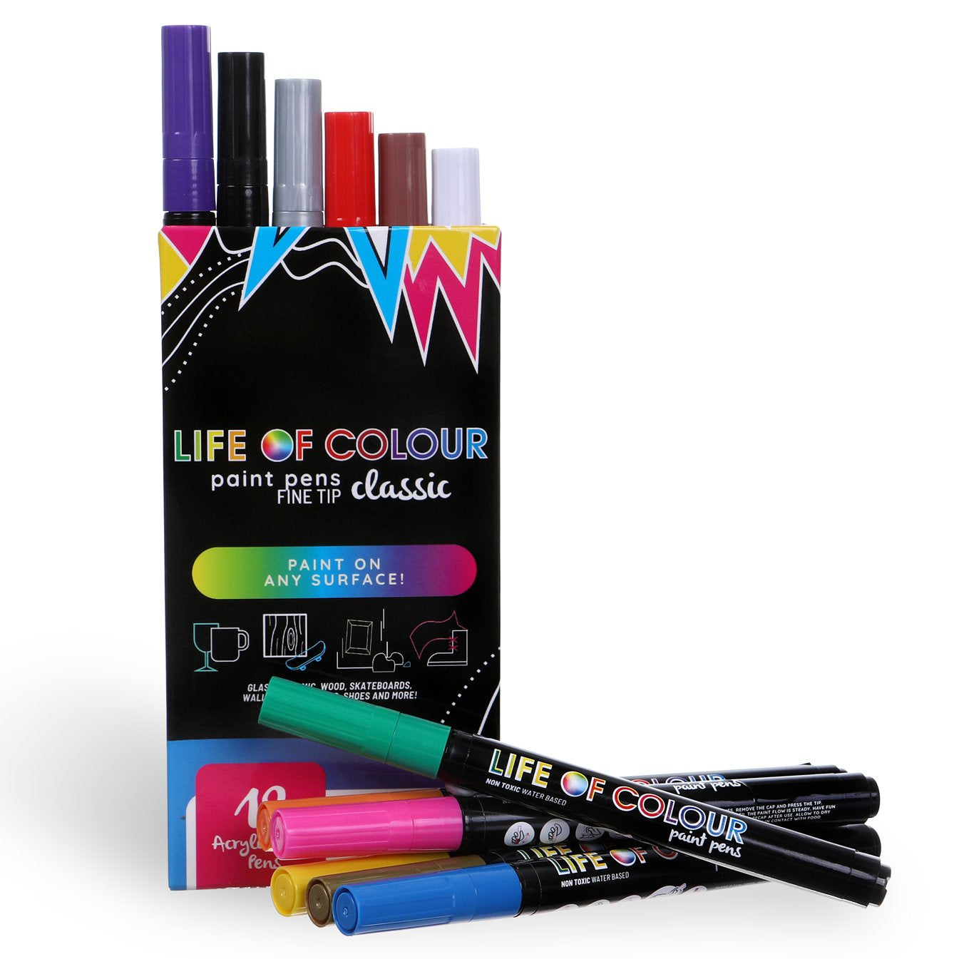 Life of colour paint pens Clearance