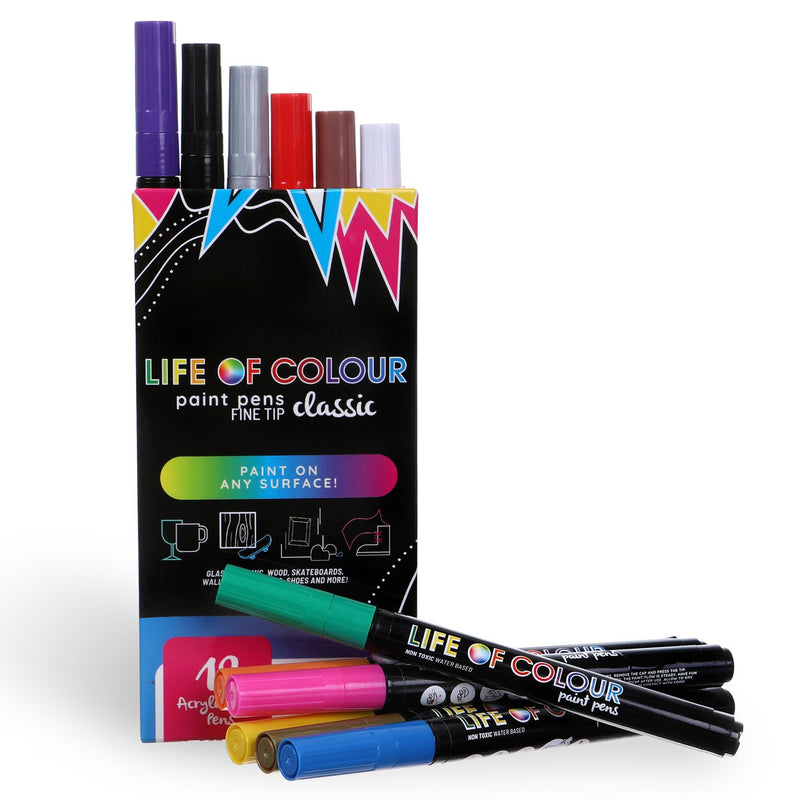 Life of Colour Paint Pens - Classic Fine Tip
