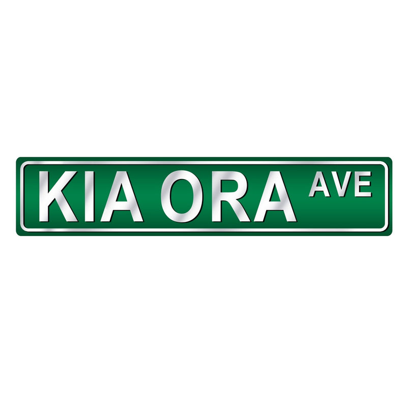 Kia Ora Ave - Street Sign