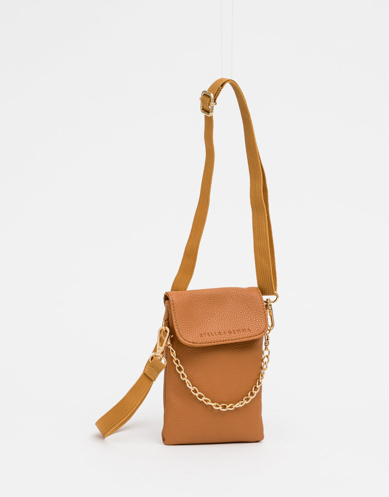 Stella & Gemma - Meg Phone Bag Tan